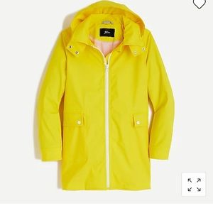 J Crew rubberized raincoat